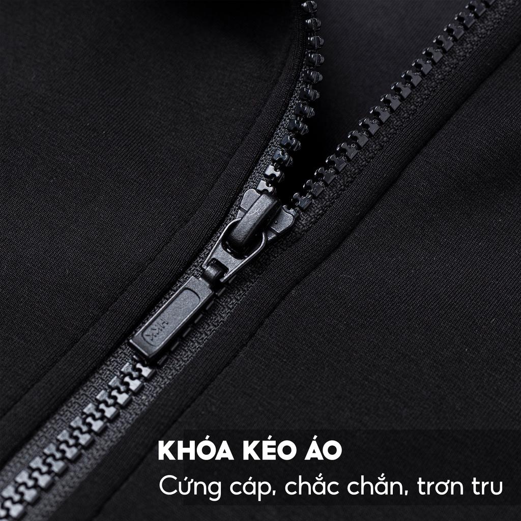 Bộ Nỉ Nam 5S Premium, Chất Liệu Supima Cotton, Dày Dặn, Thiết Kế Kéo Khóa, Cổ Trụ Khỏe Khoắn