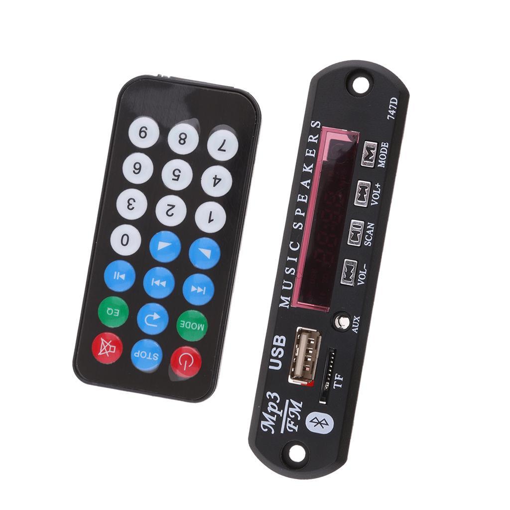 DC 12V Car Audio Wireless USB FM TF AUX MP3,WAN,WMA,FLAC Decoder Board