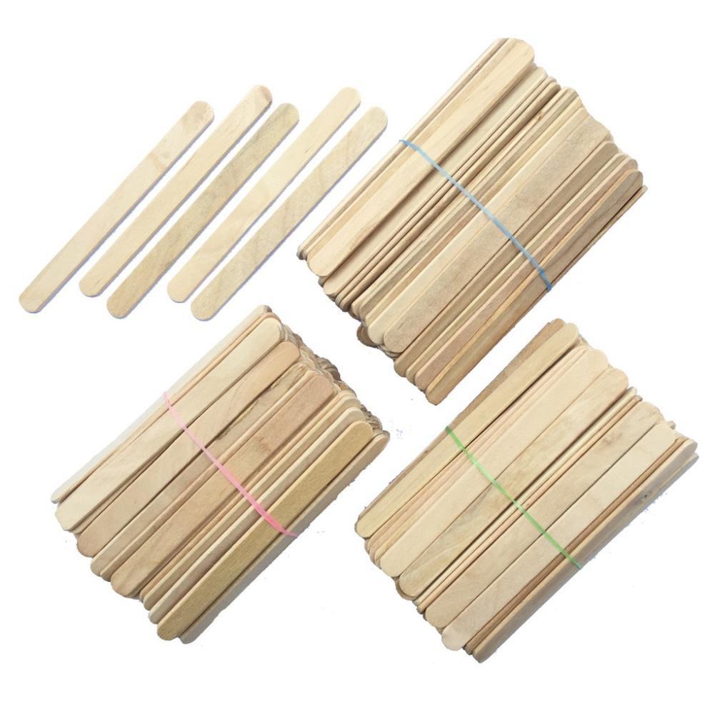 Bó 100 que kem gỗ làm đồ handmade, đồ giáo dục Montessori (11,5x1cm)