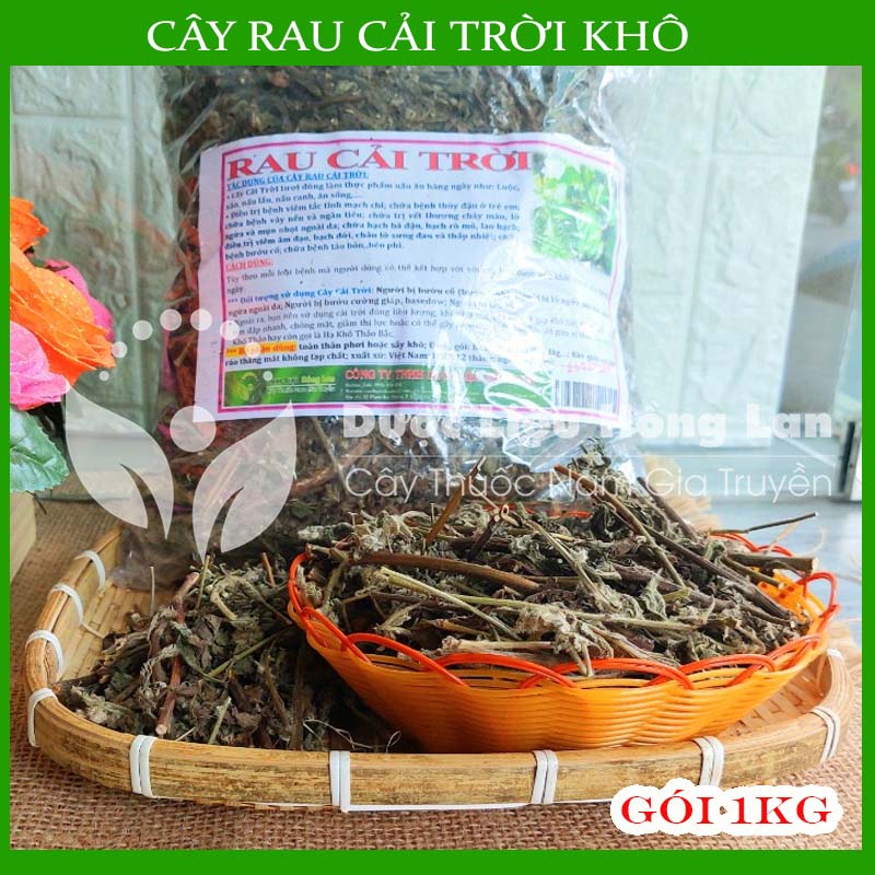 Cây Rau Cải Trời khô 500g (Hàng Công Ty)