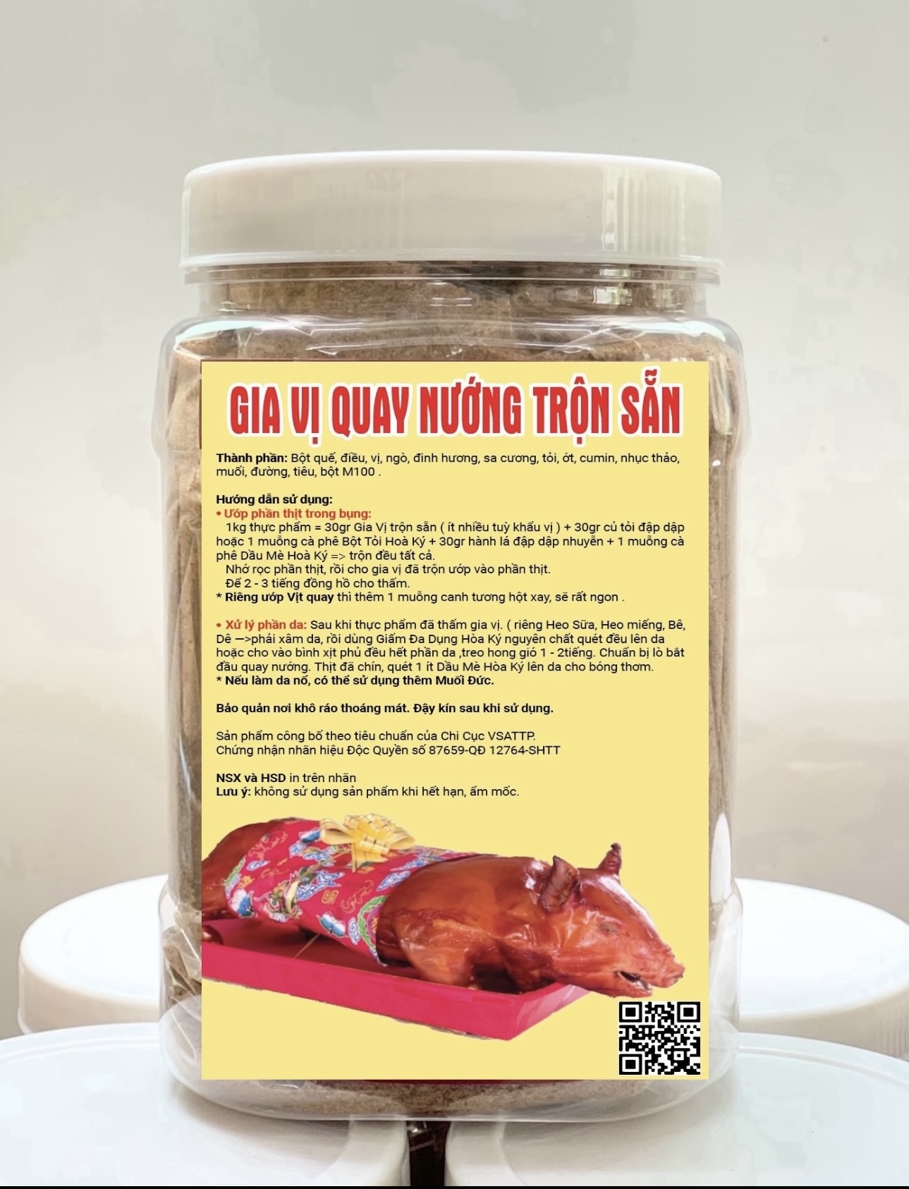 BỘT QUAY HEO Trộn sẵn Hoà Ký 1kg