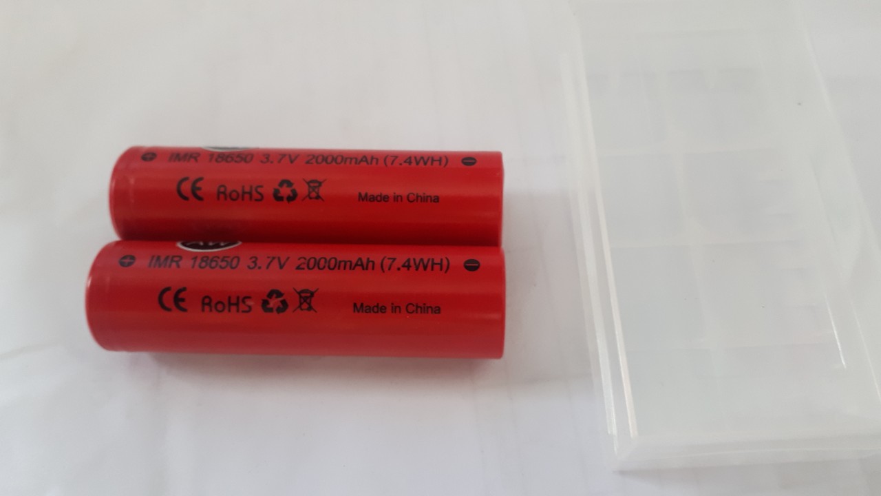 Combo 2 Pin sạc  18650 3.7v 2000mah 7.4w