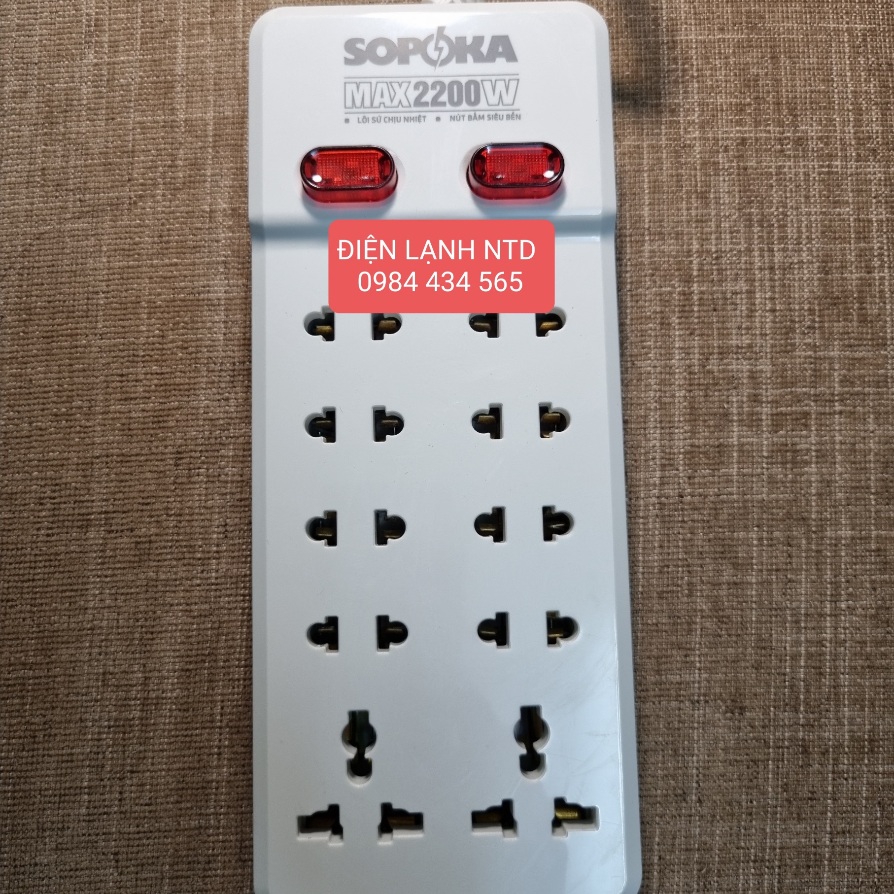 Ổ cắm điện SOPOKA 10 ổ