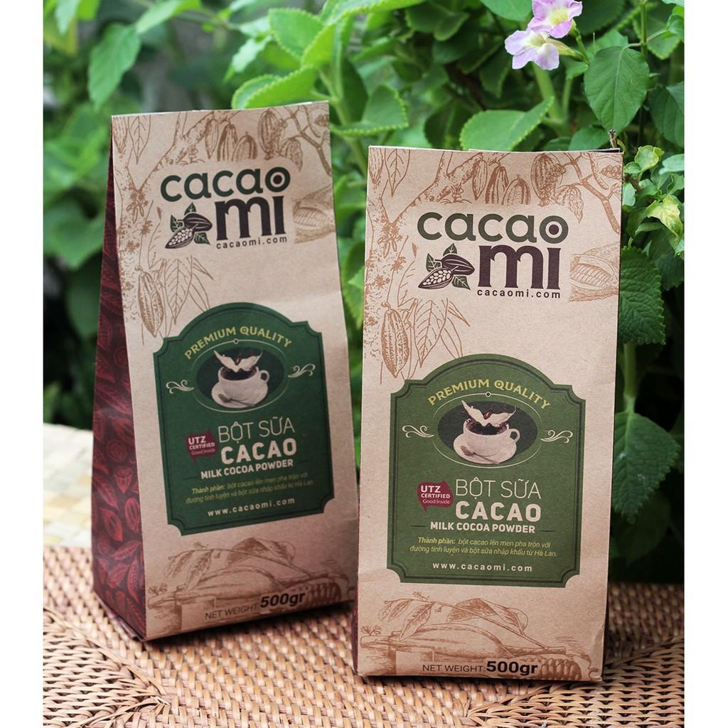 Bột cacao sữa hoà tan 3in1 thơm ngon CACAOMI chuyên thức uống sô cô la đậm đà vị ca cao nguyên chất - 1kg