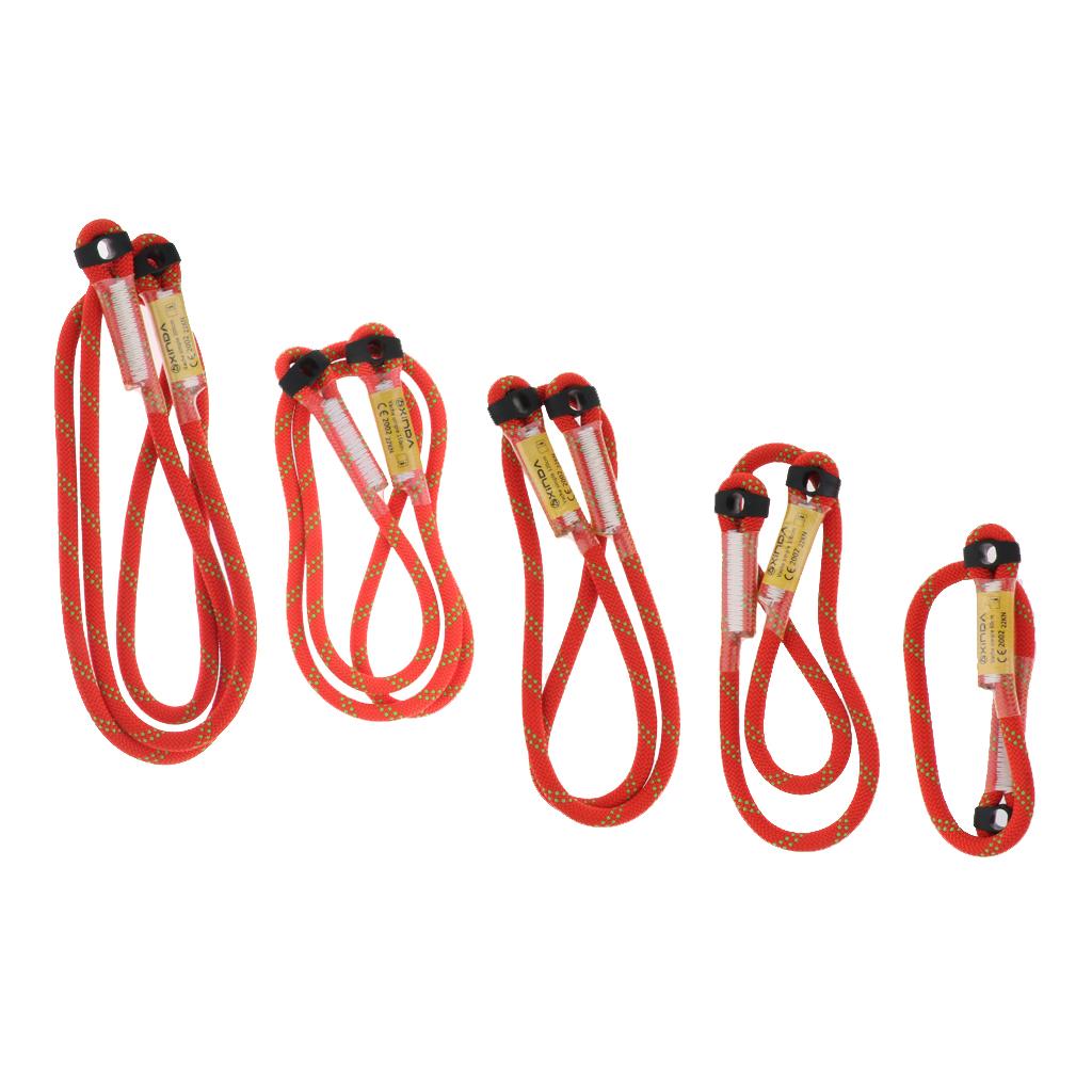 Outdoor Rock Climbing Nylon Pre-sewn Eye-to-Eye Prusik Loop Rope Lanyard 60cm