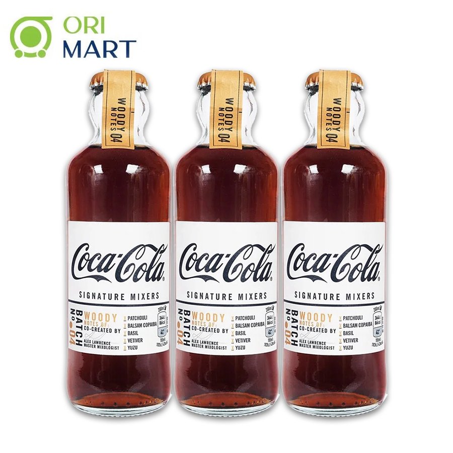 Combo 3 Chai Coca - Cola Sig Mixers Vị Gỗ Woody (Chai 200ml)