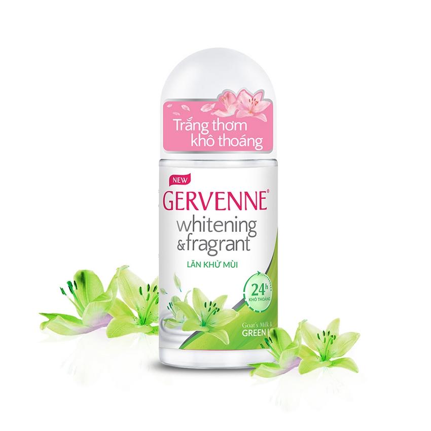 Lăn khử mùi trắng da Gervenne Green Lily 50gr