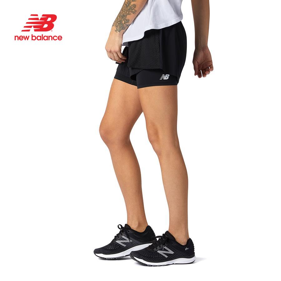 Quần ngắn thể thao nữ New Balance Training Shorts W Black - WS11175BK (form quốc tế