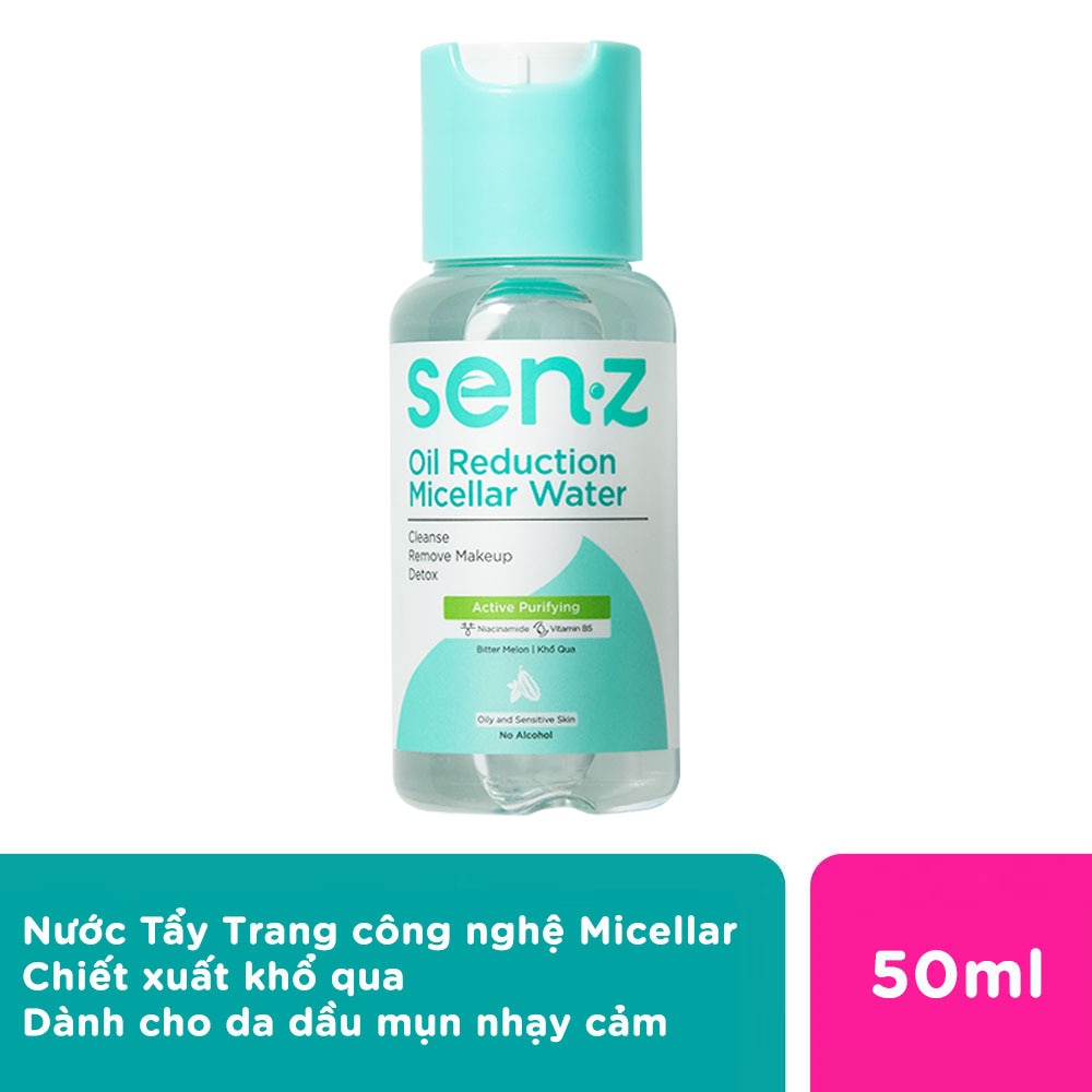 Nước Tẩy Trang SenZ Oil Reduction Khổ Qua Dành Cho Da Dầu Mụn 50ml