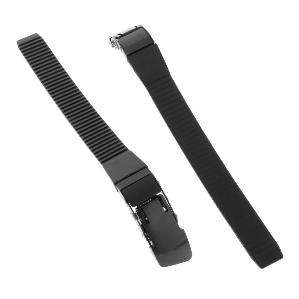 2pcs Rubber Roller Skate Brakes Pad With 2pcs Skates Straps