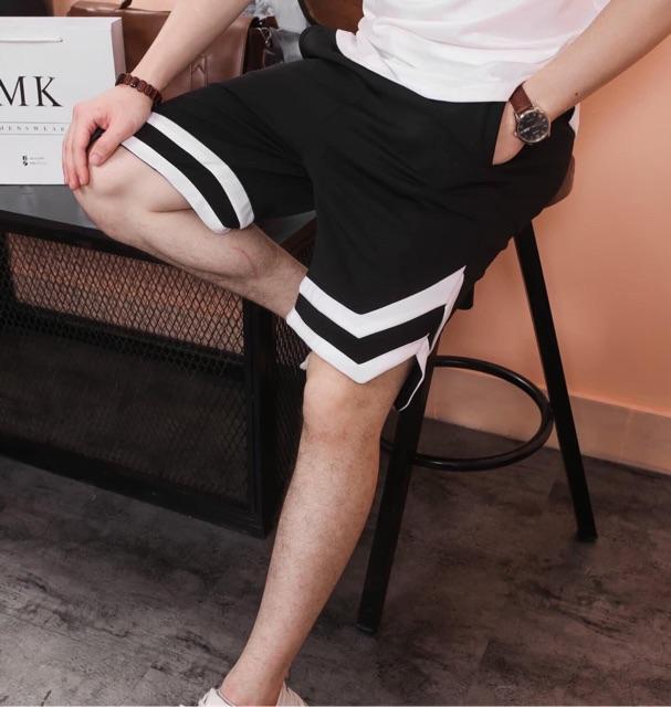 Quần Short 2V thể thao trẻ trung năng động unisex - vải thun poly dày dặn không xù SHOP MAYLAN
