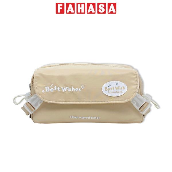 Bóp Viết Vải Best Wishes - Yescholar 9233 - Màu Nâu