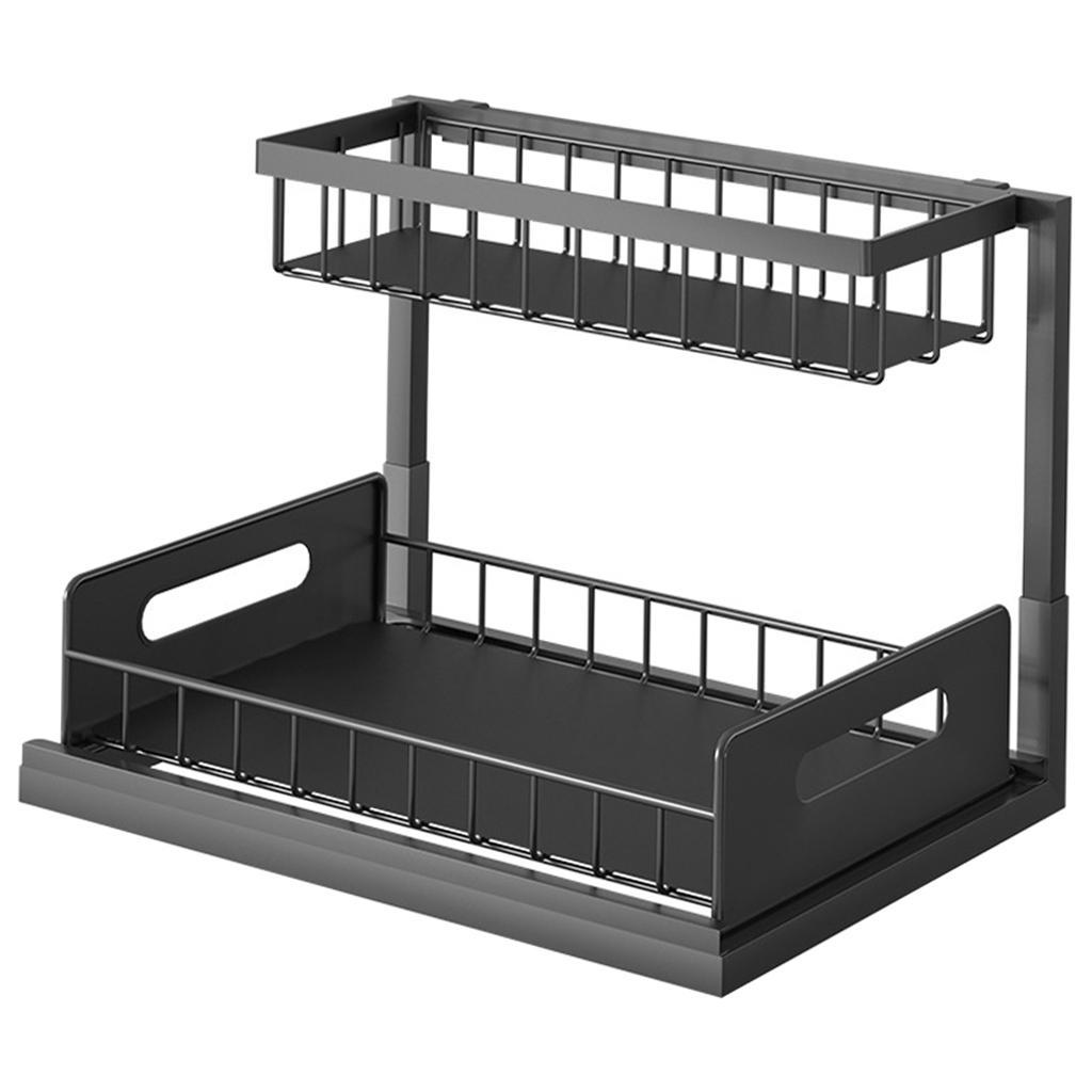 Slide Out Storage Shelves Under Shelf Drawer Pantry Storage for Anti Rust
