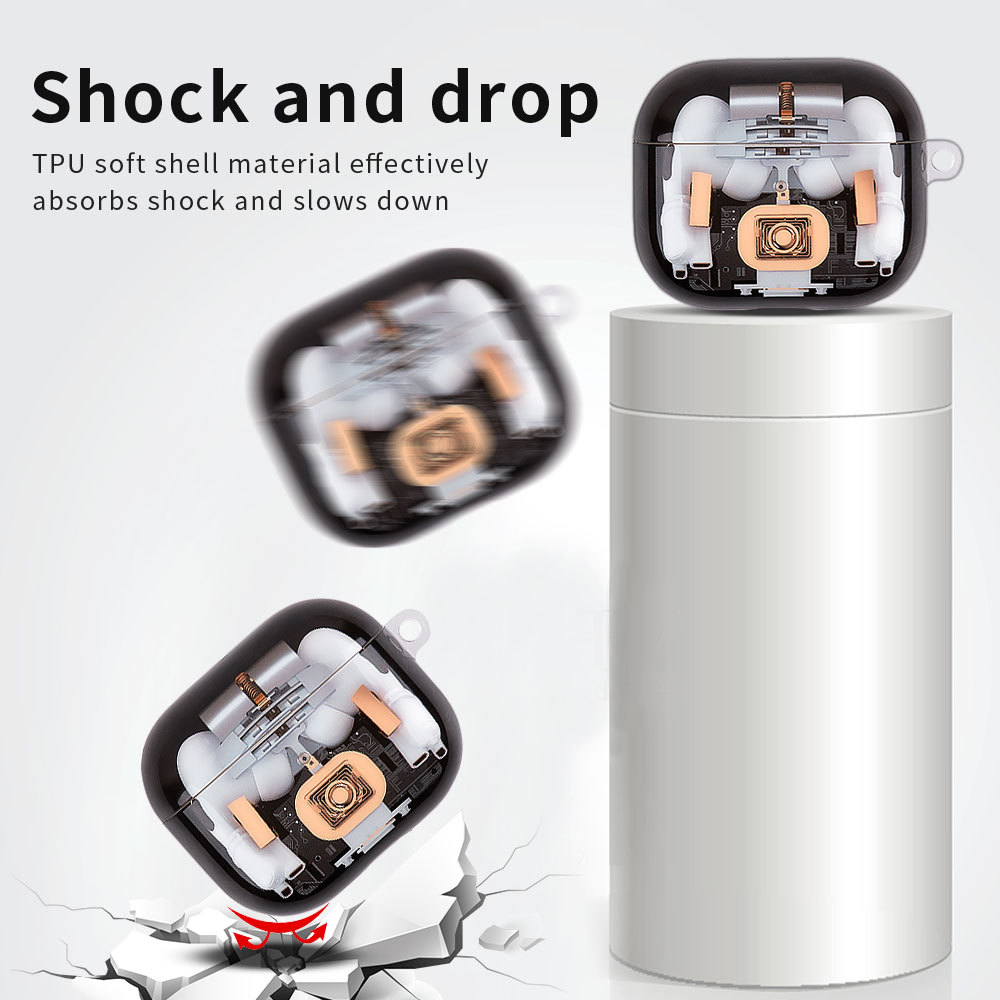 Bao Case Ốp X-ray Cho Airpods Pro 2 / Airpods 4 - Hàng Chính Hãng