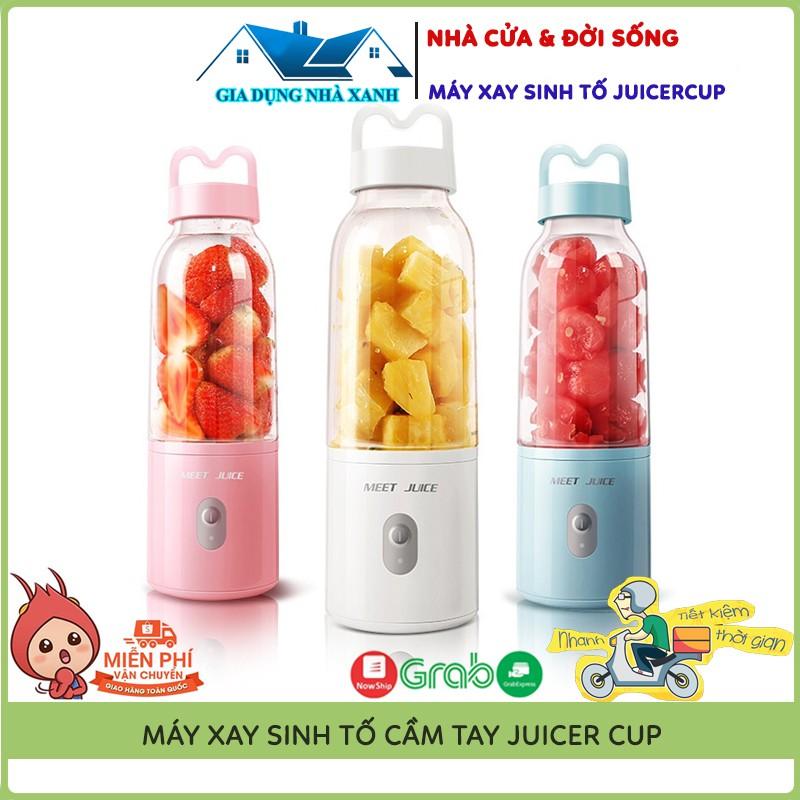 Máy Xay Sinh Tố, Máy Say Sinh Tố Cầm Tay 500Ml 1 Cốc Juicer Cup, Xay Sinh Tốc Cực Mạnh, Bảo Hành 12 Tháng