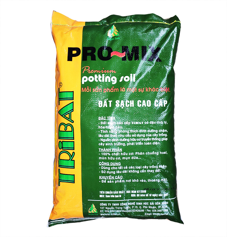 Đất hữu cơ trồng cây đa dụng - Đất sạch giàu dinh dưỡng cao cấp Tribat Promix ( 20 dm3 ) - Premium potting soil