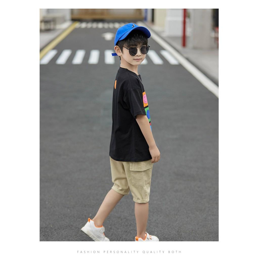 BL3Size110-160 (15-40kg)Bộ áo thun+quần đũi thô béThời trang trẻ Em hàng quảng châu  - ĐỒ BỘ BÉ TRAI
