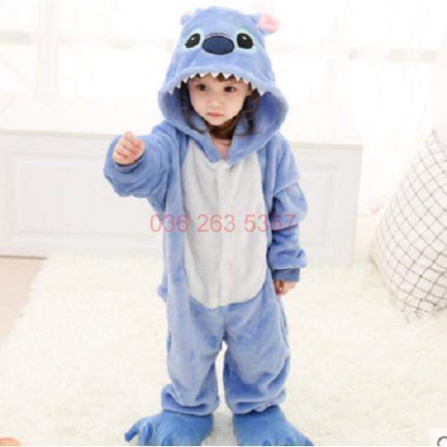 Bộ Đồ Thú Stitch Xanh -Bộ đồ thú Stitch Xanh Trẻ Em
