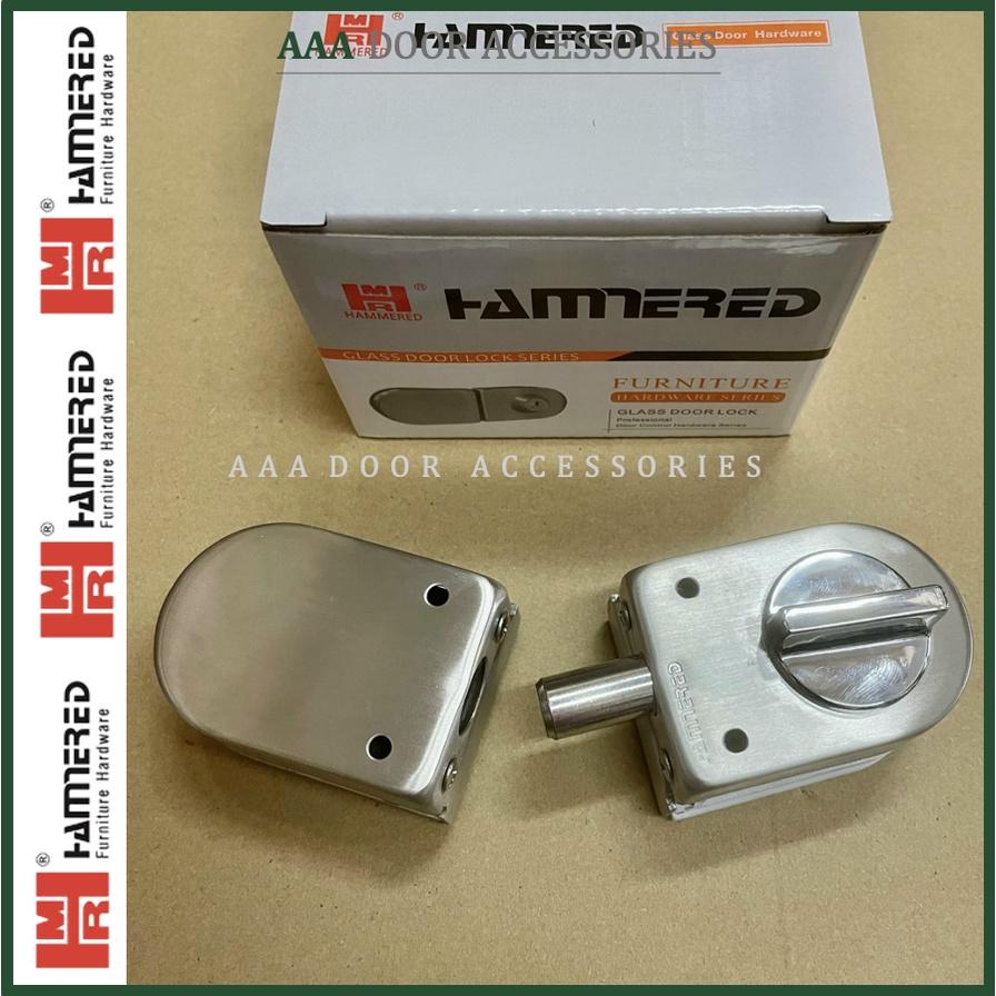 Chốt cửa kính cường lực không cần khoan kính Hammerd