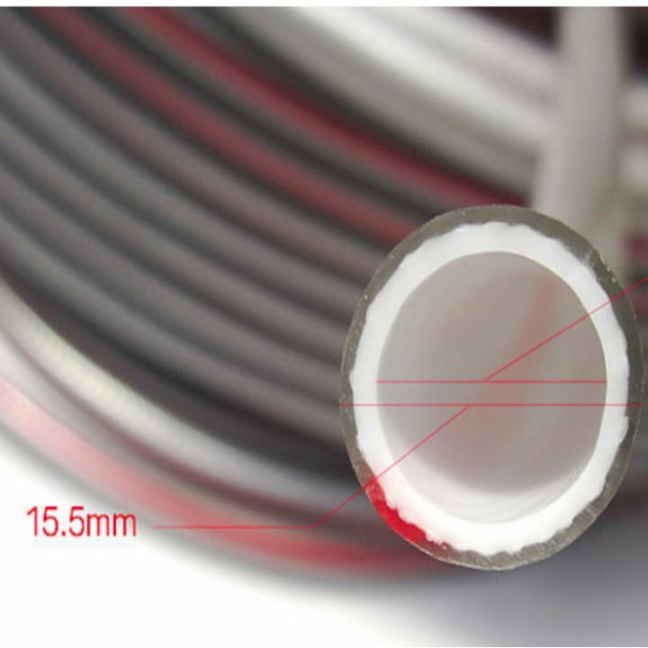 Bộ dây vòi xịt nước rửa xe, tưới cây đa năng,tăng áp 3 lần,loại 15m 206701-3 đầu đồng,cút,nối đen+ tặng đai