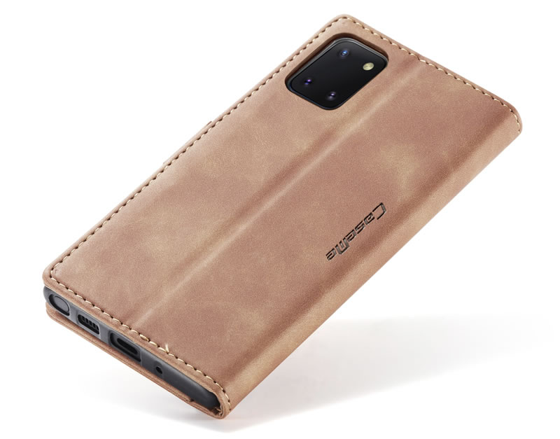 Bao da bò thật dạng ví chính hãng Caseme dành cho Samsung Note 10 Lite ( A81 ) - Hàng chính hãng