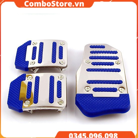 Bộ ốp bọc chân ga, chân côn, bọc chân phanh cho xe ô tô số sàn phong cách thể thao