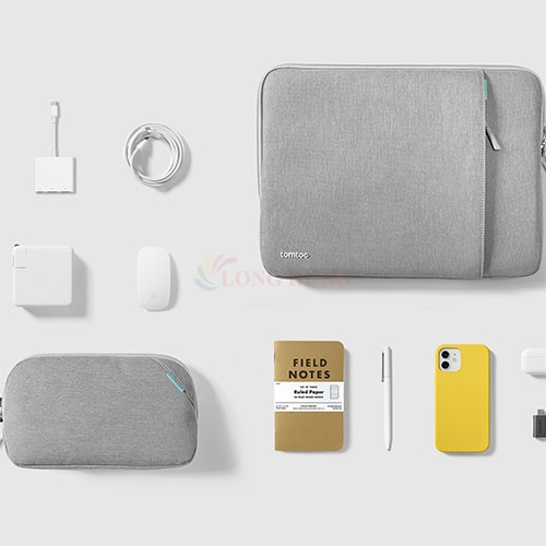 Túi chống sốc Tomtoc Defender-A13 Laptop Sleeve with Accessory Pouch Macbook Pro 14 inch A13D2 - Hàng chính hãng