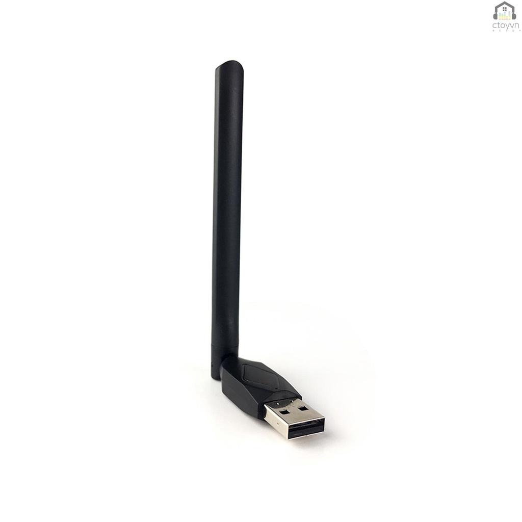 USB WiFi Dongle USB 2.0 150Mbps 802.11b/g/n kèm ăng ten cho DVB-S2 STB