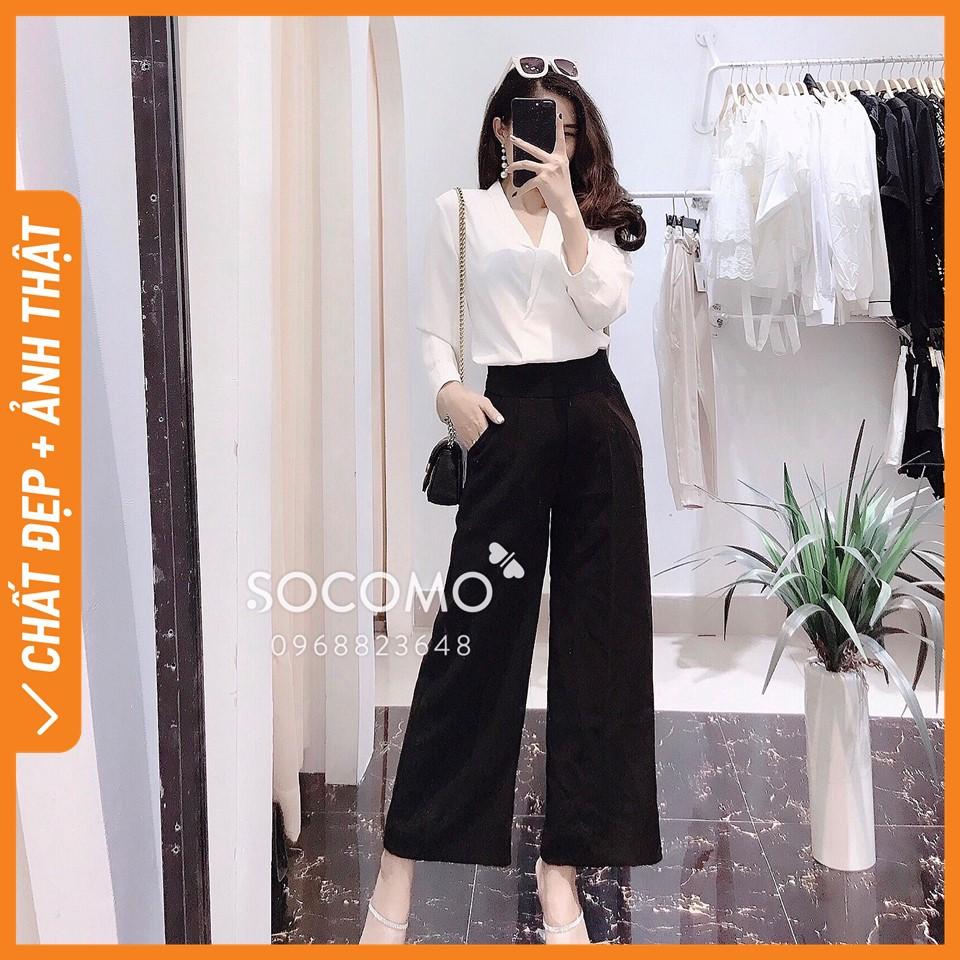 Quần vải dáng suông hàng chất thiết kế - Q20