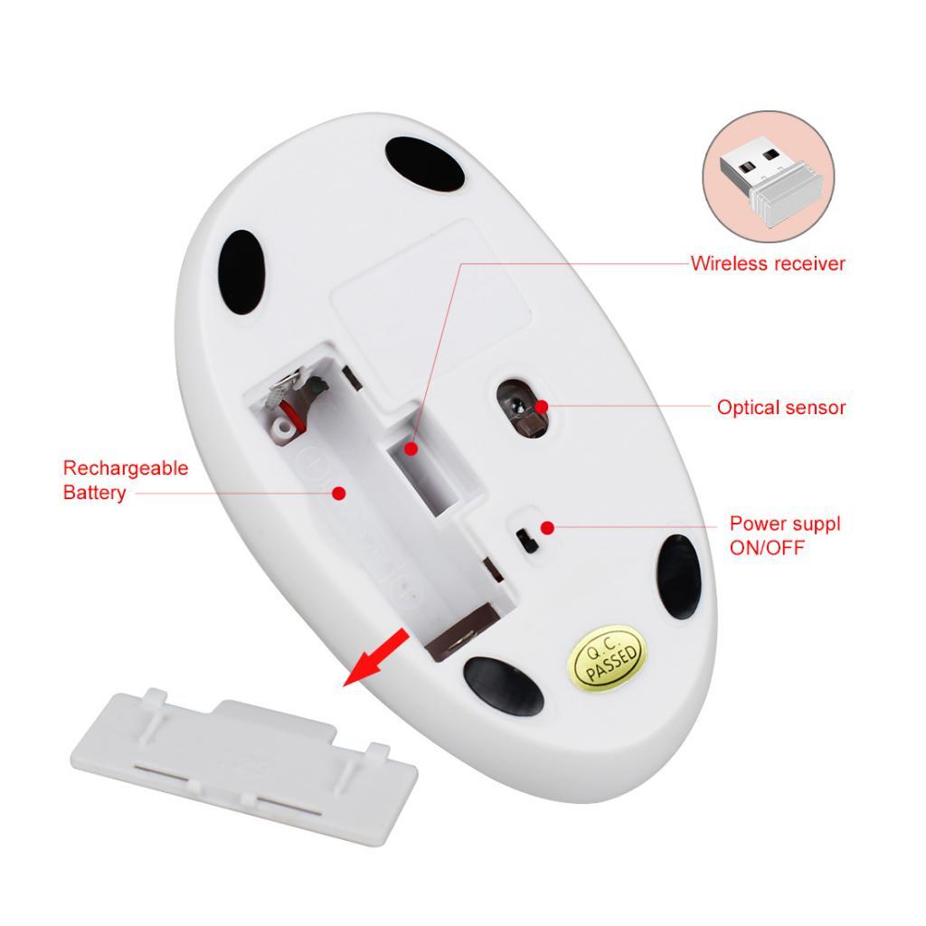 2.4G Wireless Optical Mouse USB Cordless Mice Scroll for PC Laptop Computer