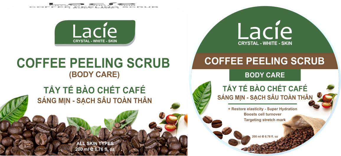 Tẩy tế bào chết hạt Cafe cốt sữa non