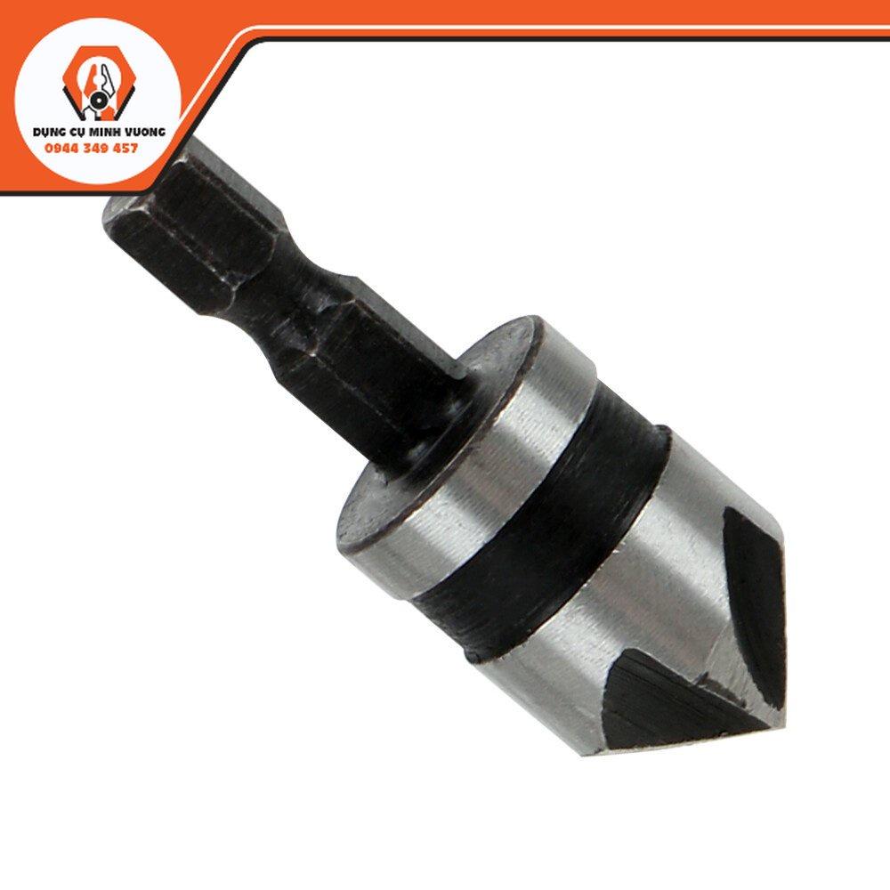 Bộ 3 mũi khoan vát mép góc bằng thép carbon 90 độ chuôi lục giác 5 khóe