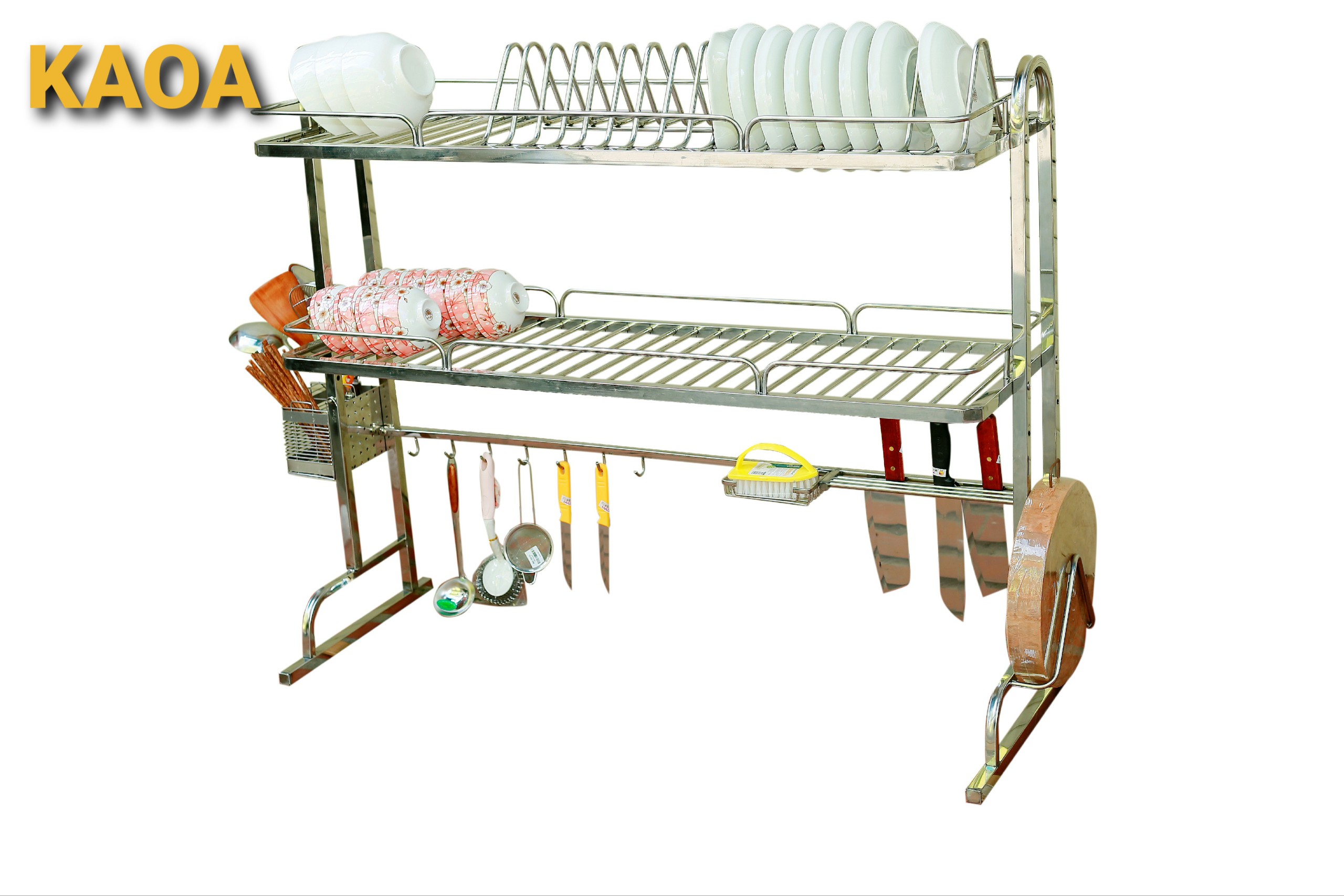 Kệ để bát đĩa đa năng thông minh . Giá để đồ chén, đĩa trên bồn rửa bát
