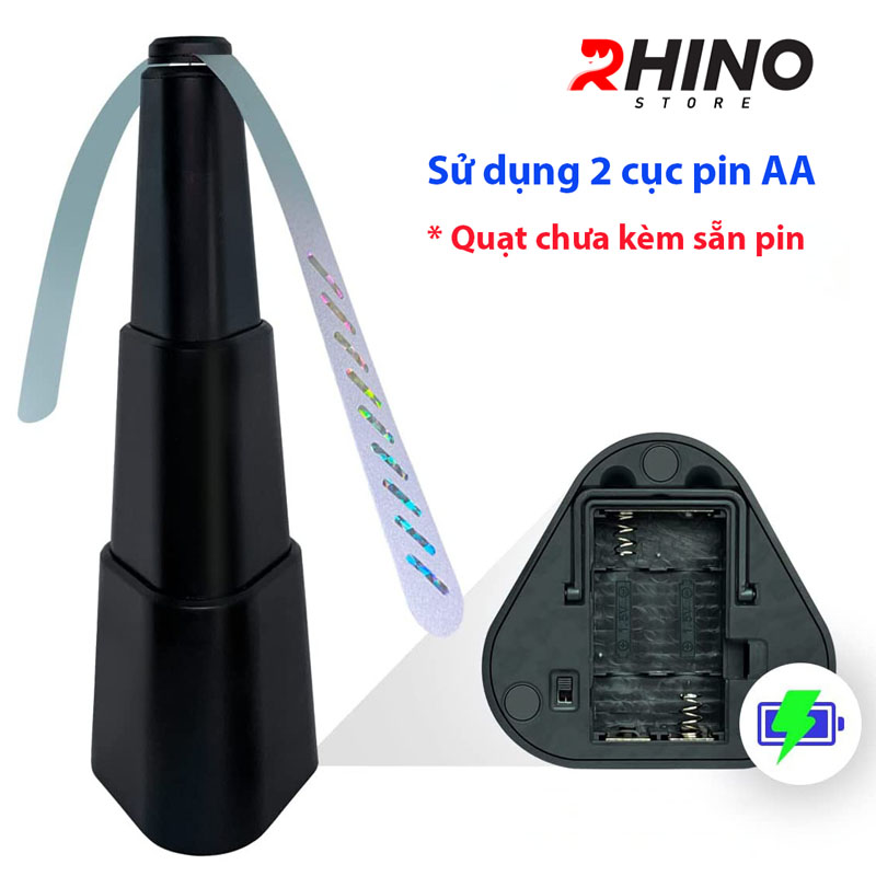 Quạt đuổi ruồi, muỗi Rhino F601 dùng pin AAA ( sản phẩm chưa kèm pin) trong nhà ngoài trời