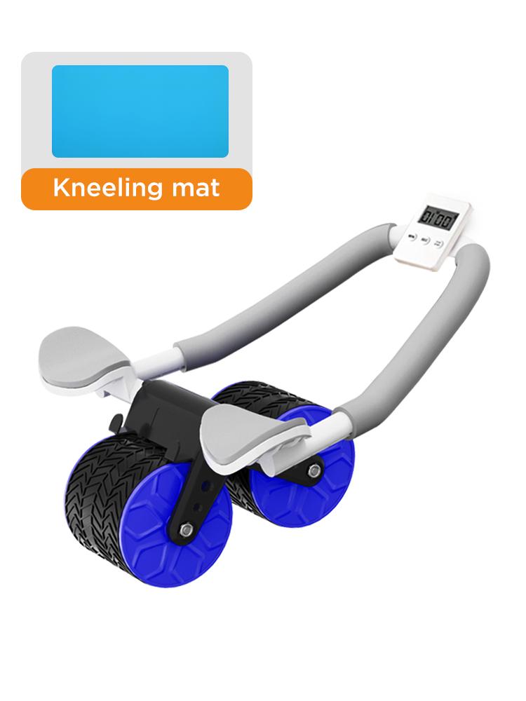 AB bánh xe con lăn tự động phục hồi với hỗ trợ khuỷu khuỷu tay phẳng Bánh xe im lặng Bánh xe bụng Thiết bị tập thể dục tại nhà Color: Blue