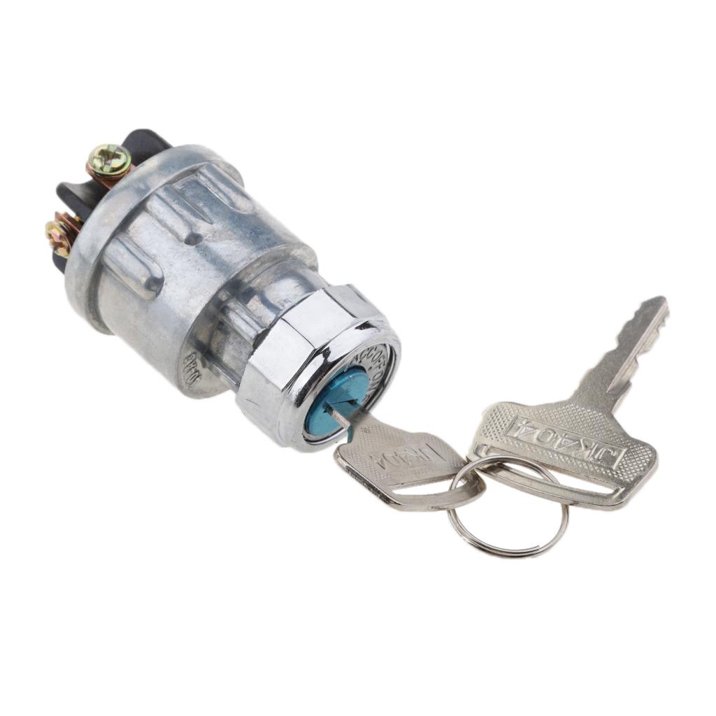 Universal Ignition Cylinder Switch Lock+2 Keys 4-Position for Car Truck