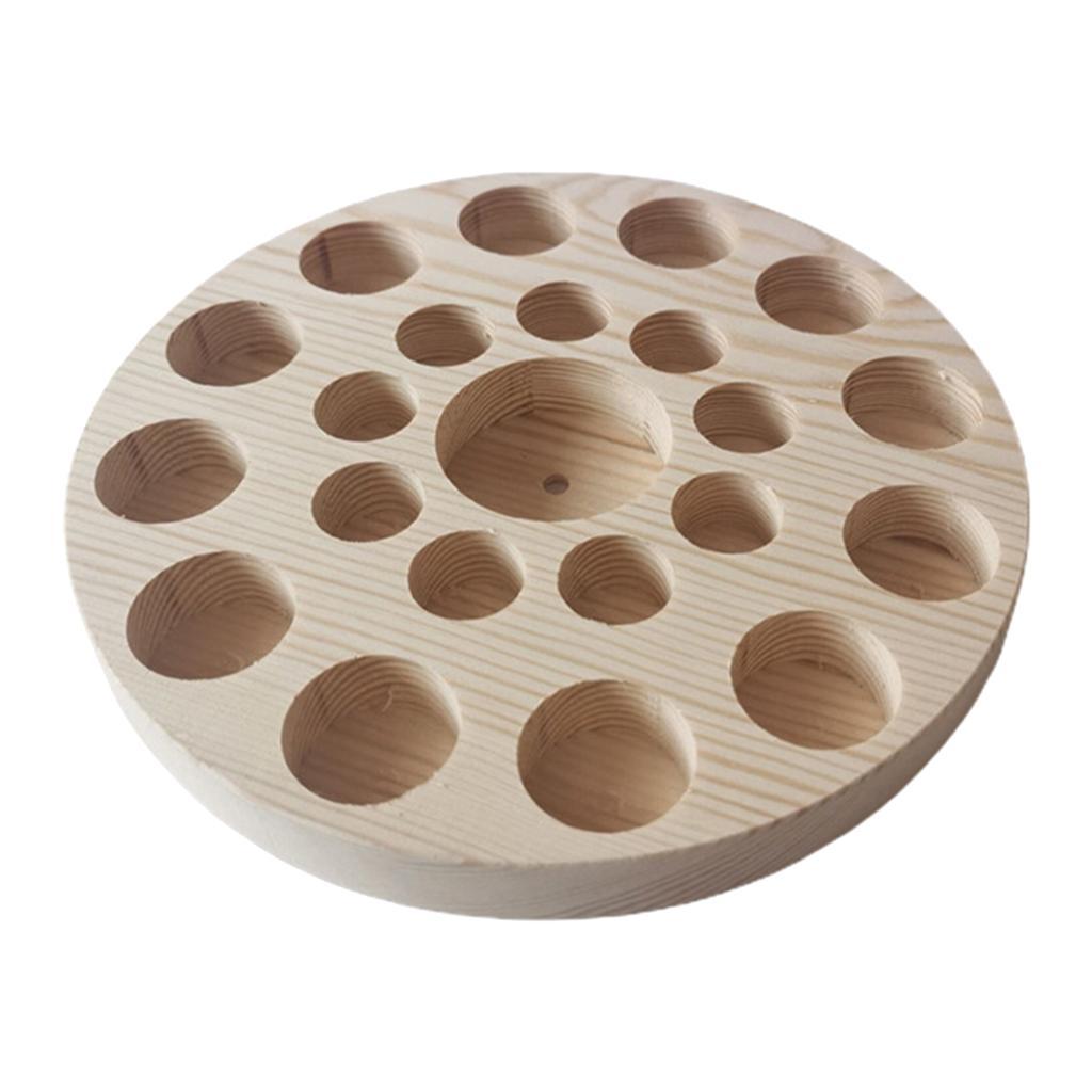 2Set Essential Oil Storage Box Wooden Aromatherapy Organizer Display Holder Tray