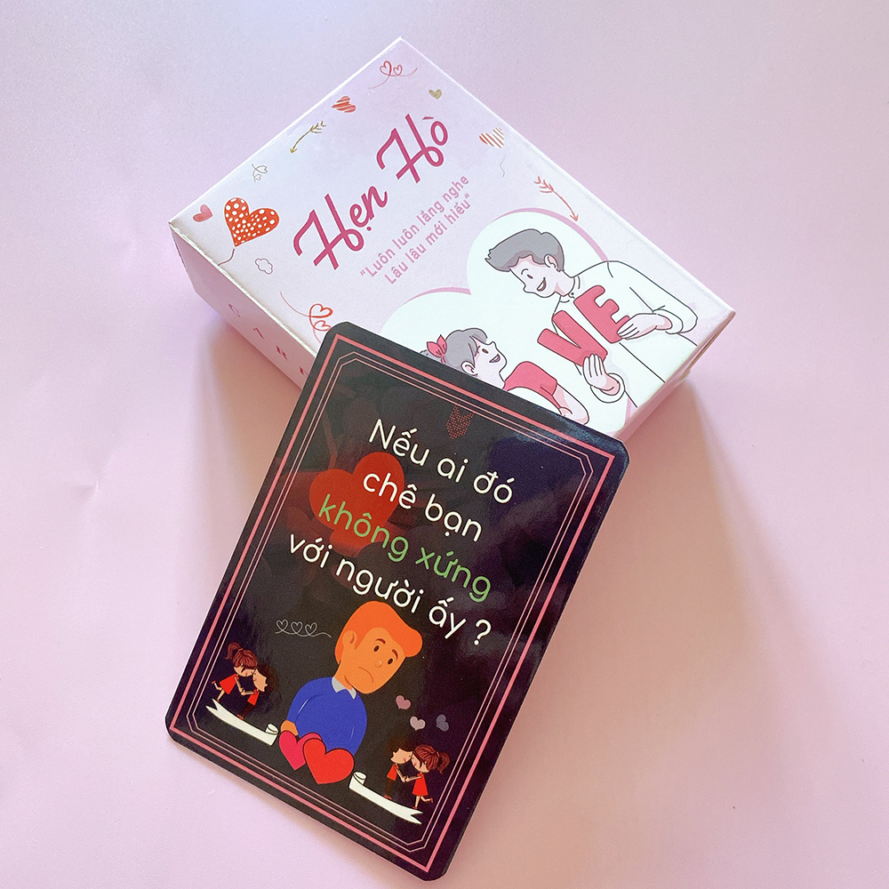 Bộ Bài Hẹn Hò Tình Yêu Drinking Game 59 Lá Dành Cho Các Cặp Đôi Đang Yêu Nhau Giúp Thấu Hiểu Người Ấy Của Bạn
