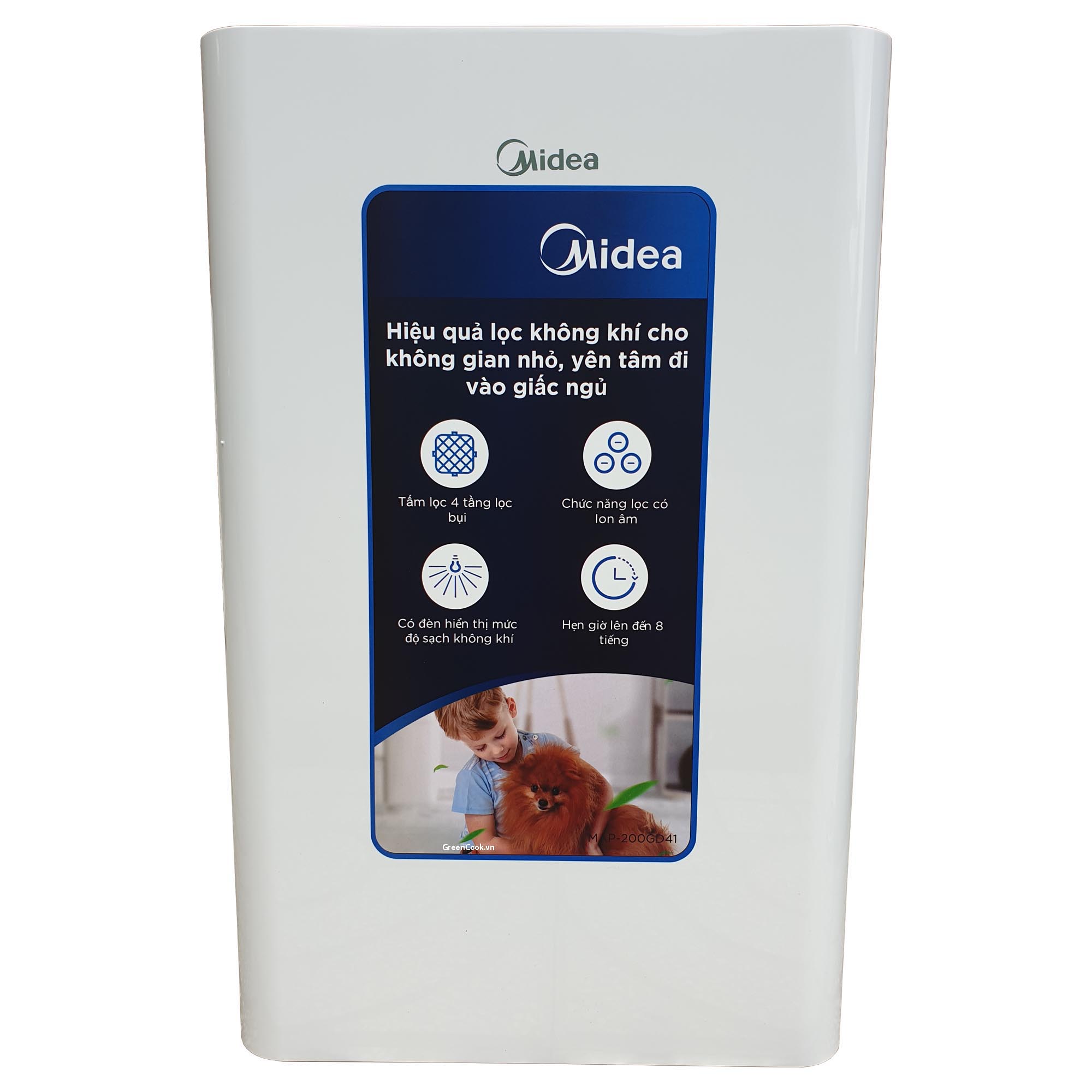 Máy lọc không khí Midea MAP-200GD41 - Hàng chính hãng