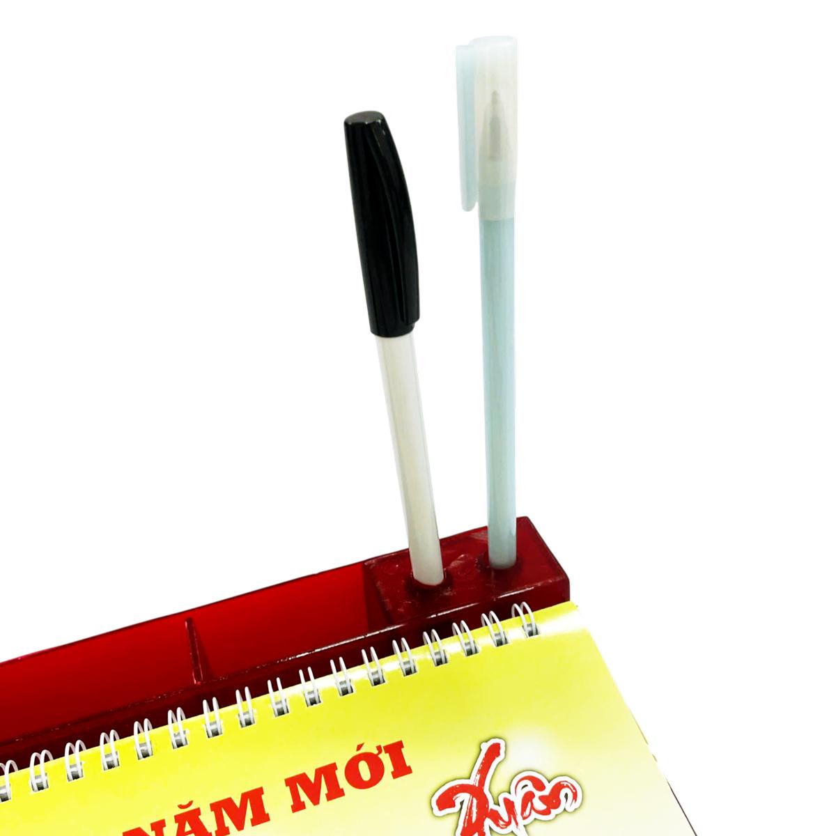 Lịch Bàn Tuần Đế Nhựa Bính Ngọ 2026 - Văn Khoa (Mẫu Màu Giao Ngẫu Nhiên)