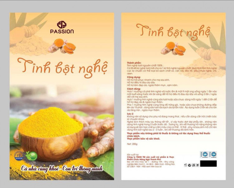 Tinh bột nghệ passion