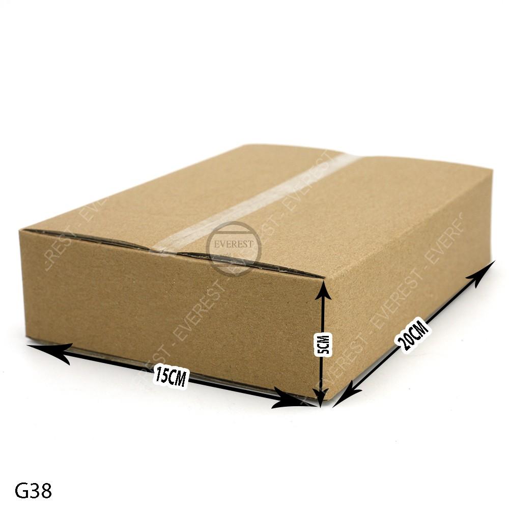 Combo 20 thùng G38 20x15x5 giấy carton gói hàng Everest