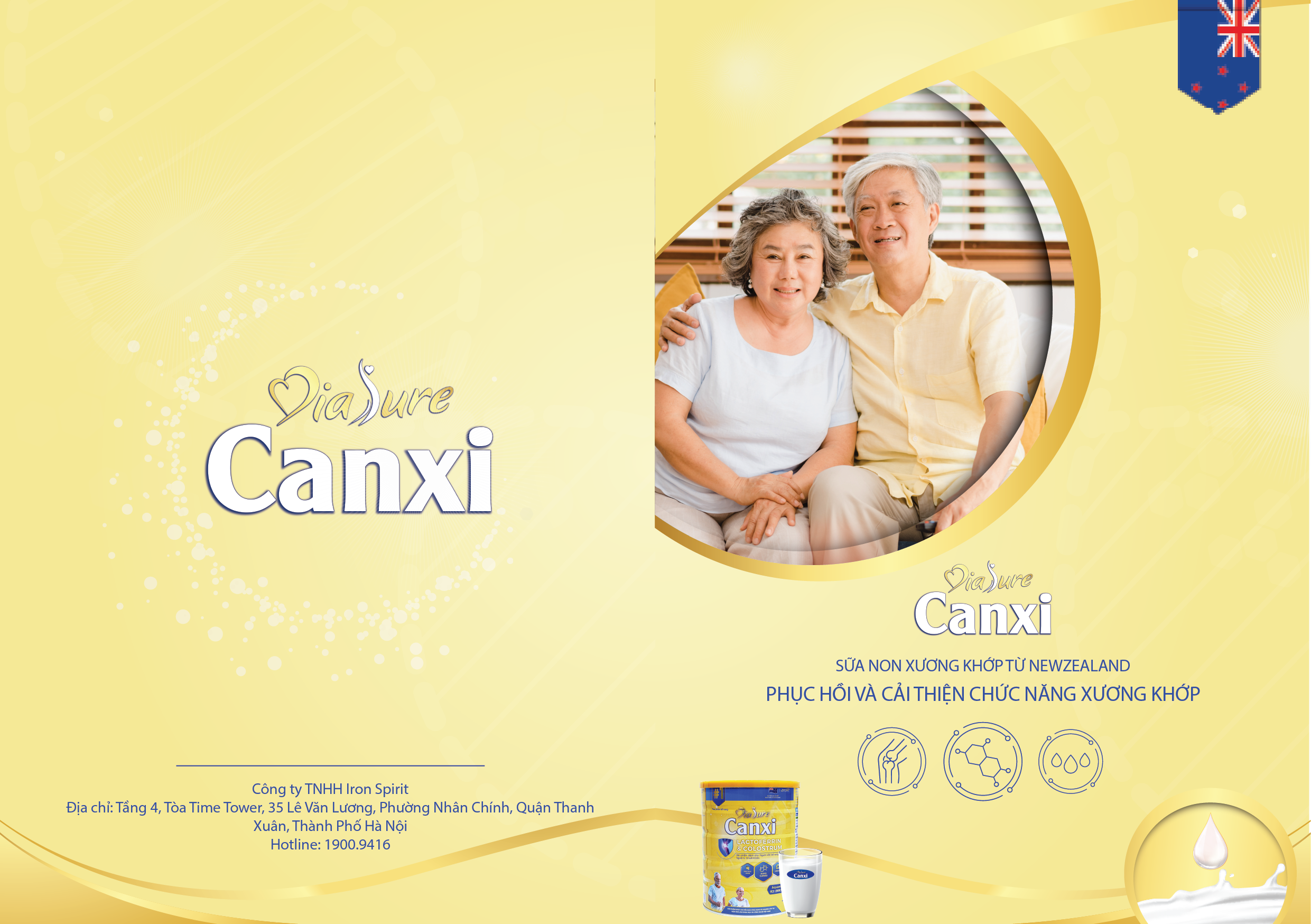 Sữa Non Diasure 850G bổ sung thêm Nano Canxi, Omega3, Protein HMB - Sữa chuyên dùng cho người tiểu đường