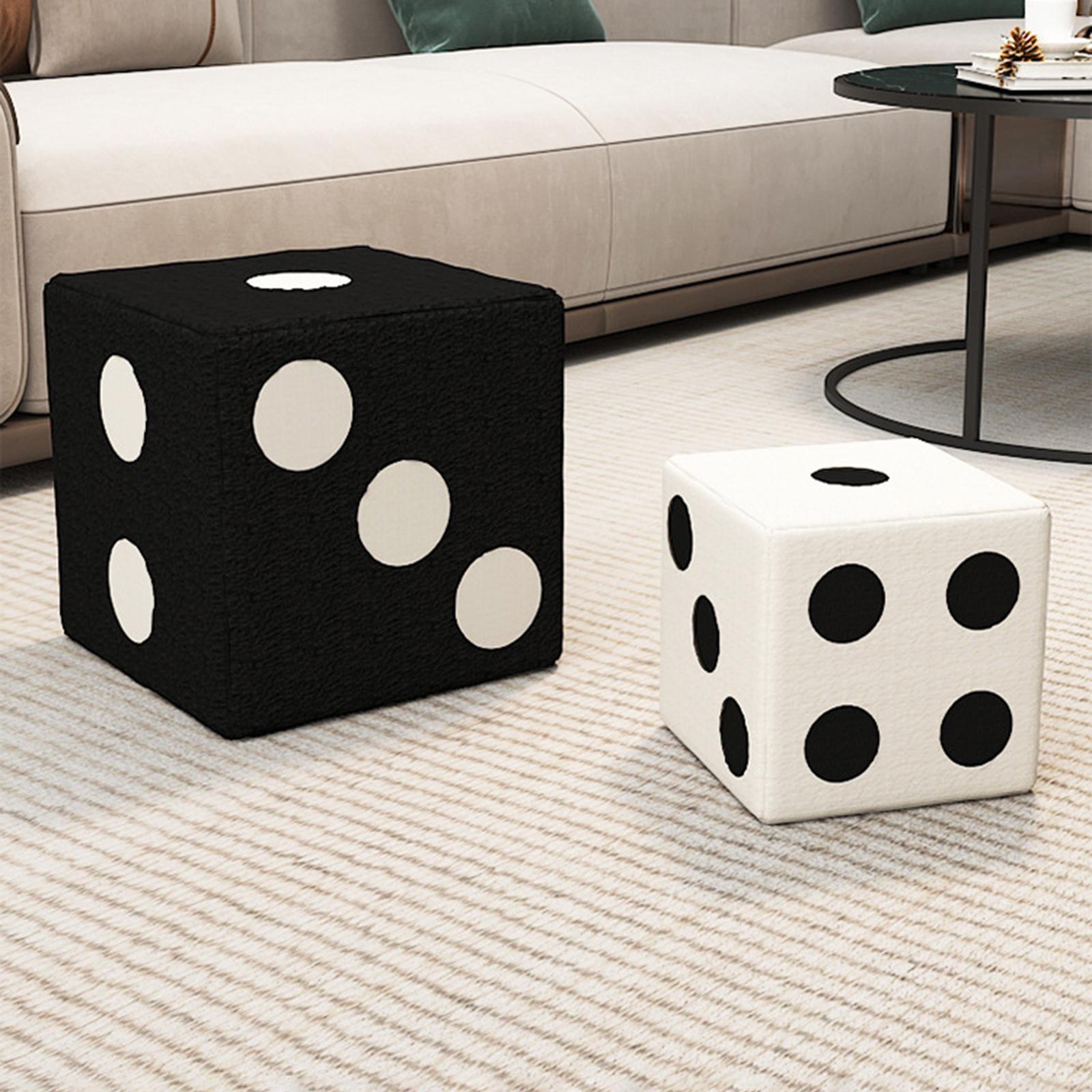 Cube Ottoman Foot Rest Stool Decorative Sofa Stool for Living Room Apartment