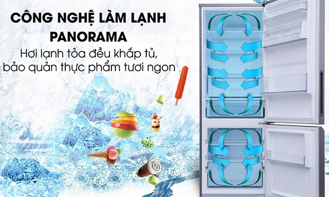 Tủ lạnh Panasonic 322 lít NR-BV369QSV2 công nghệ làm lạnh tiên tiến
