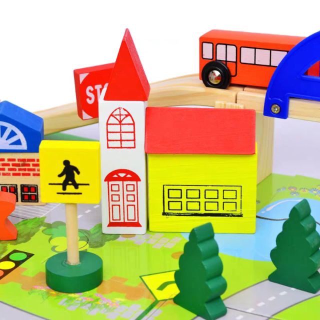 Đồ Chơi Gỗ Cho Bé Giáo Dục Thông Minh Tina Mô Hình Lắp Ráp Cầu Đường Trí Tuệ Cho Bé Thỏa Sức Sáng Tạo Và Thích Thú