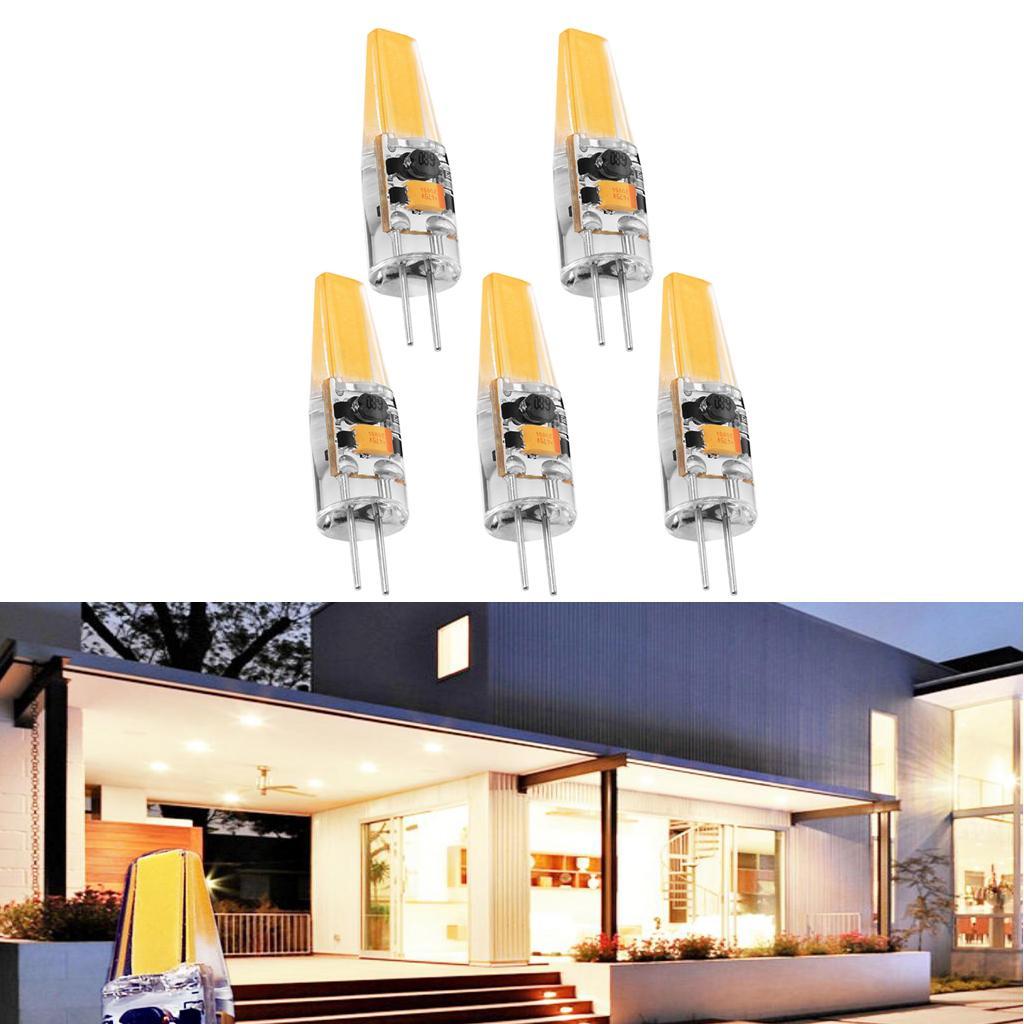 5  Pcs  G4  3W  Dimmable  COB  LED  Light  Bulb  AC / DC  12V