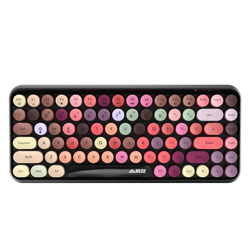 308i Bluetooth Wireless Keyboard 84 Keys Round