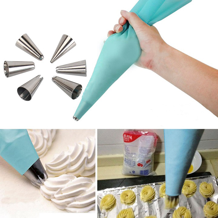 Túi bắt bông kem silicon 40cm
