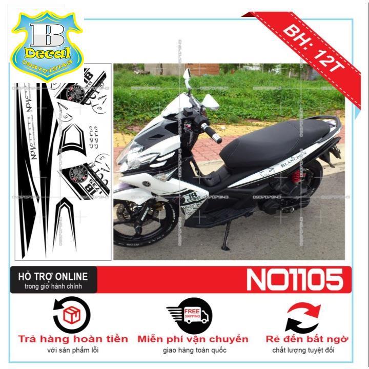 Tem rời dành cho NOUVO 4 LX 1753 DÁN XE TRẮNG